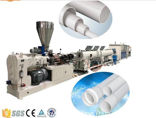 Macchina di plastica dell'estrusione del tubo del PVC del condotto elettrico e di drenaggio, linea di produzione del tubo del PVC